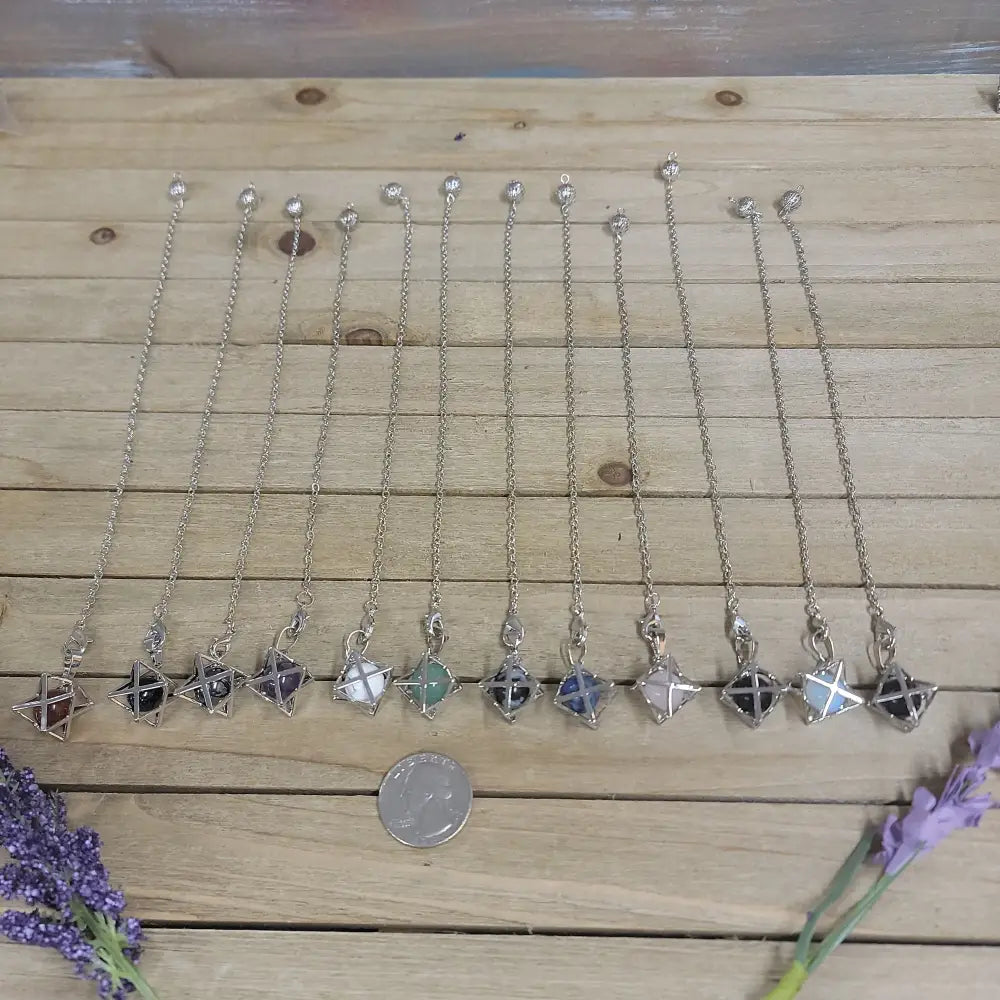 MERKABA / CRYSTAL PENDULUM - Pendulums & Mats
