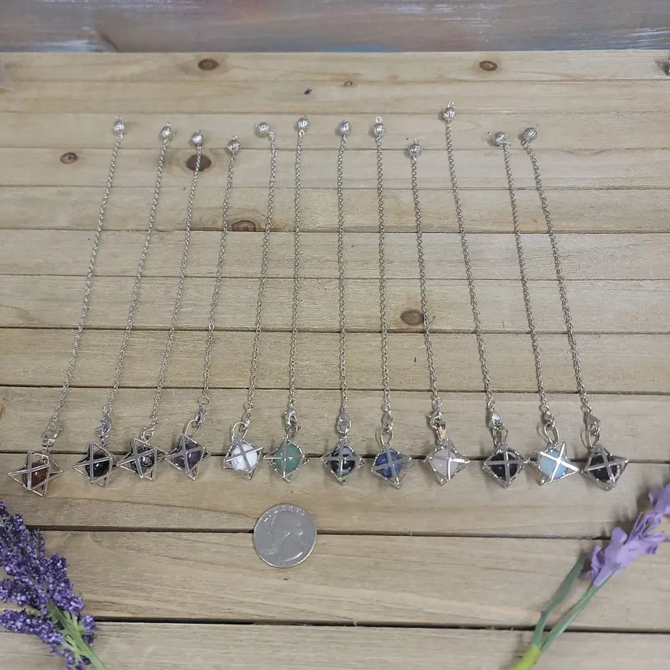 MERKABA / CRYSTAL PENDULUM - Pendulums & Mats