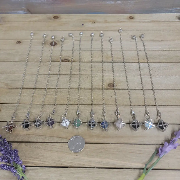 MERKABA / CRYSTAL PENDULUM - Pendulums & Mats