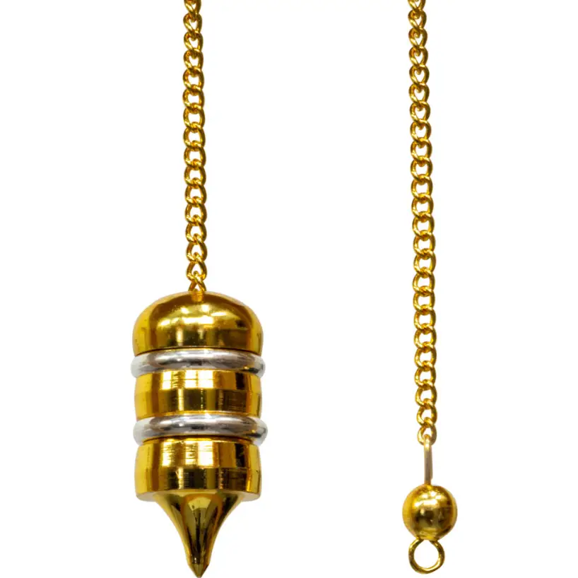 🔮✨ Metal Chambered Pendulums – Assorted Mystical Tools! ⚖️🌈 - Bell Brass - Pendulums & Mats