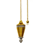 🔮✨ Metal Chambered Pendulums – Assorted Mystical Tools! ⚖️🌈 - Large Brass - Pendulums & Mats