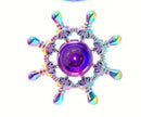 Metallic Rainbow Colored Fidget Spinners with Smooth Spin - Boat Steering Wheel lol - Chilling Out Accessories