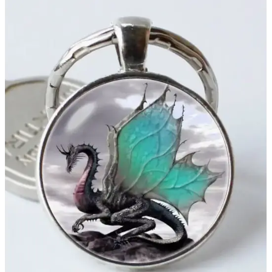🔑✨ Metaphysical Keychains – Carry Your Magic Everywhere! 🌙🧿 - Dragon - Jewelry