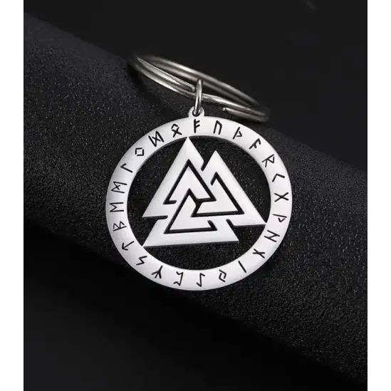 🔑✨ Metaphysical Keychains – Carry Your Magic Everywhere! 🌙🧿 - Nordic Valknut Triskelion - Jewelry