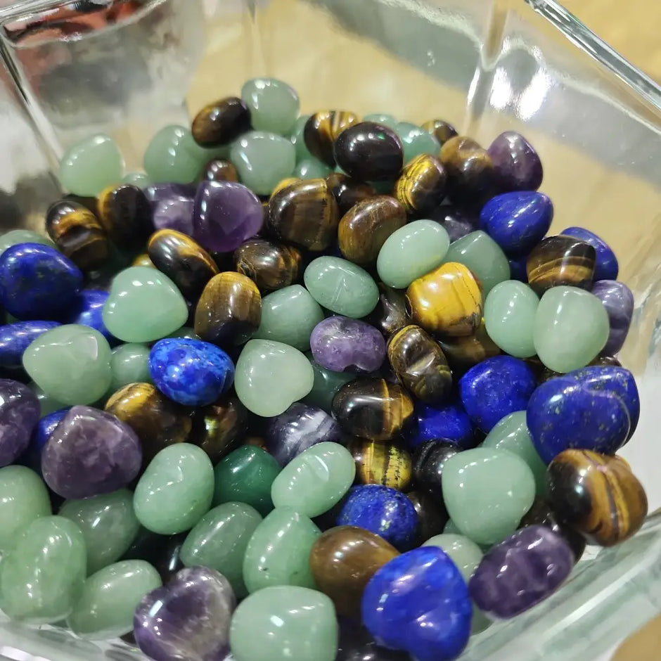 Mini Hearts Multiple Materials- Intuitive Pick - Carvings