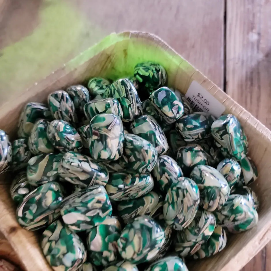 Mixed Shell Tumbles - GREEN - Tumbles