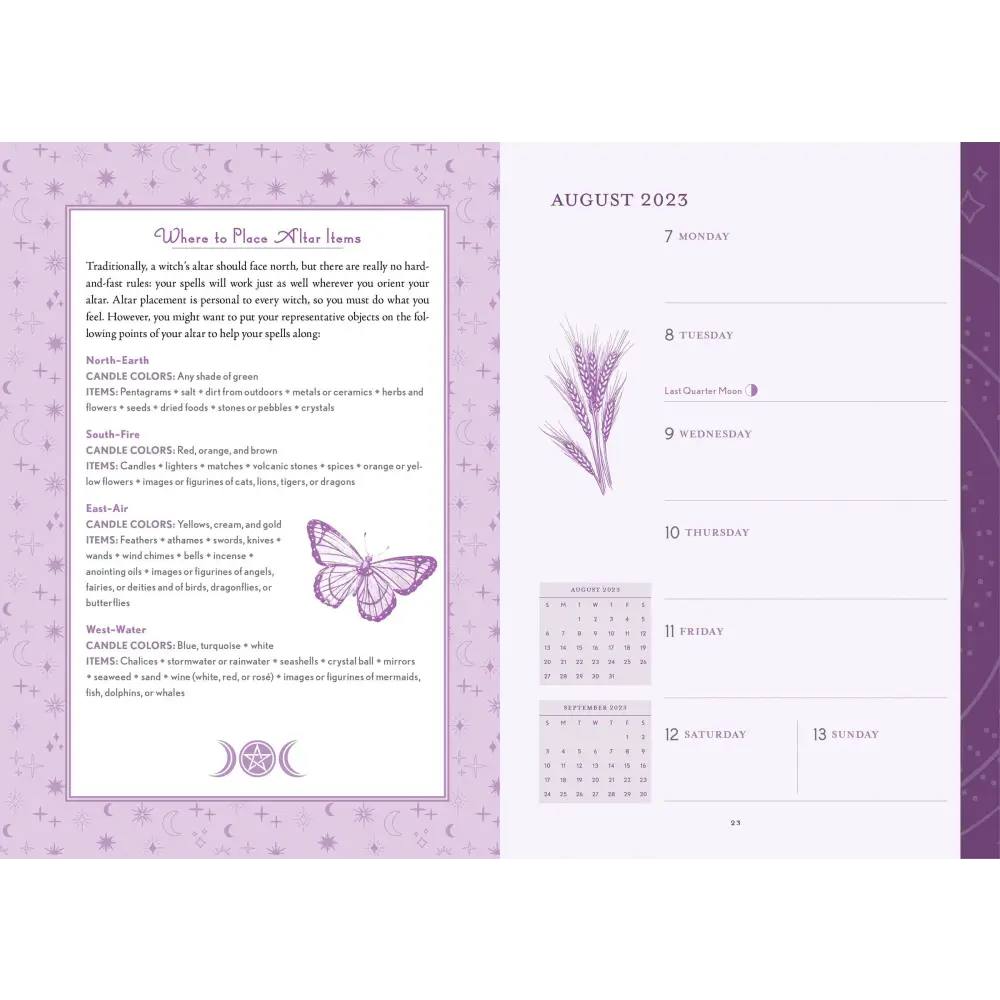 Modern-Day Witch 2024 Wheel of the Year 17-Month Planner - Tarot Decks & Divination