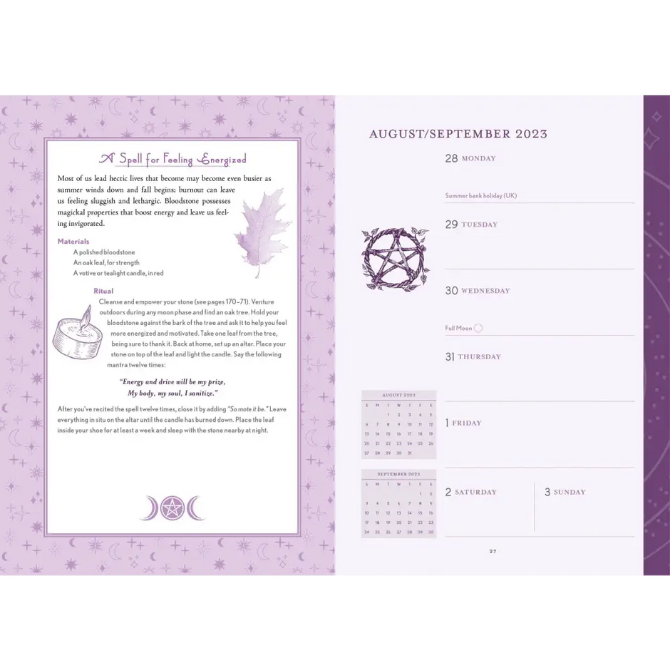 Modern-Day Witch 2024 Wheel of the Year 17-Month Planner - Tarot Decks & Divination