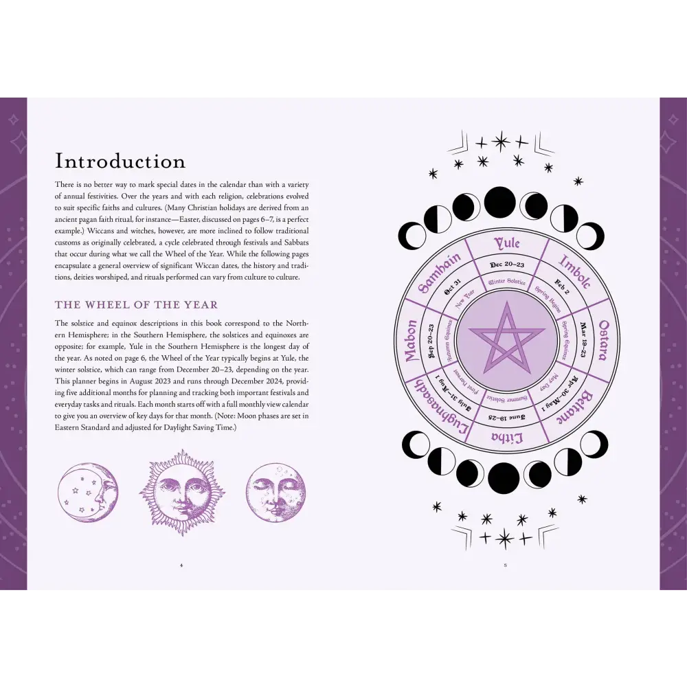 Modern-Day Witch 2024 Wheel of the Year 17-Month Planner - Tarot Decks & Divination