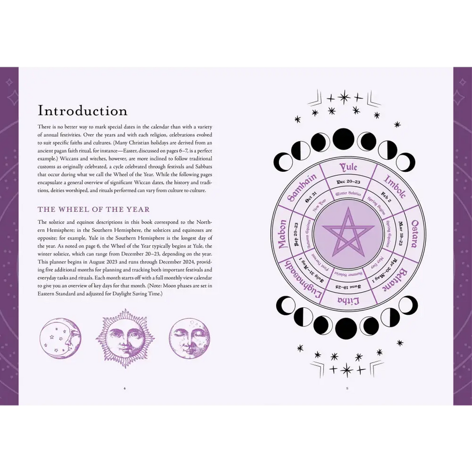 Modern-Day Witch 2024 Wheel of the Year 17-Month Planner - Tarot Decks & Divination