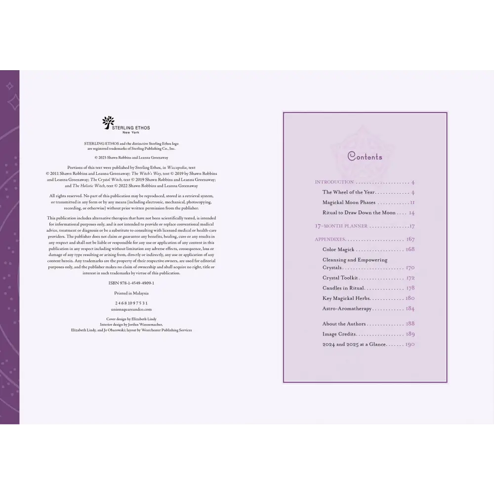 Modern-Day Witch 2024 Wheel of the Year 17-Month Planner - Tarot Decks & Divination