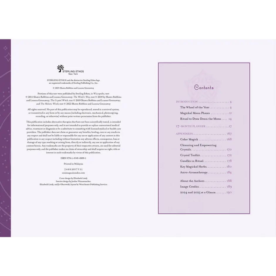 Modern-Day Witch 2024 Wheel of the Year 17-Month Planner - Tarot Decks & Divination