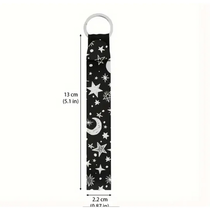 🌙⭐ Moon & Star Black Keychain – Cosmic Charm & Everyday Magic! 🖤 - Jewelry