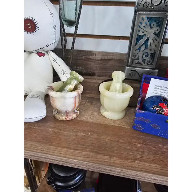 🪨✨ Mortar & Pestle Variety – Essential Tools for Magical Blending & Kitchen Witchery! 🌿 - Small - Herbs & Accessories