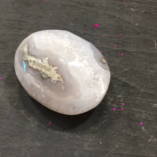 Incredible Moss Agate Palmstones and Hearts - 3 - PALM