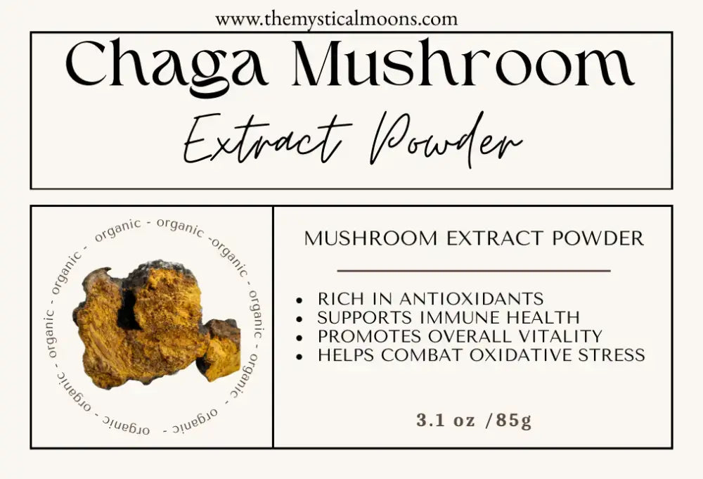 Mushroom Extract Powders (organic) - Organic Chaga Extract Powder