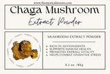Mushroom Extract Powders (organic) - Organic Chaga Extract Powder