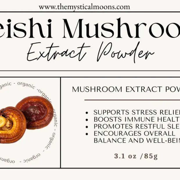 Mushroom Extract Powders (organic) - Organic Reishi Extract Powder