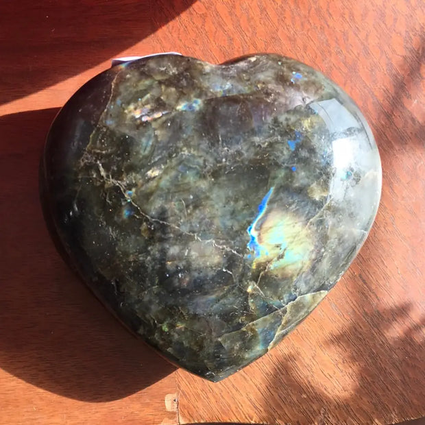 Labradorite Hearts - XX Large - Carvings