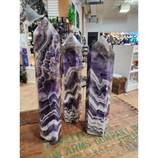 💜✨ Mystical Elegance: Dream Amethyst Towers – Intuition Tranquility & Spiritual Beauty! 🌙 - Towers
