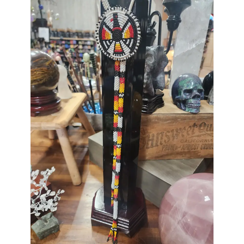 🪶✨ Native American Beaded Bolo Tie – Tradition Artistry & Southwestern Spirit! 🌄 - Jewelry