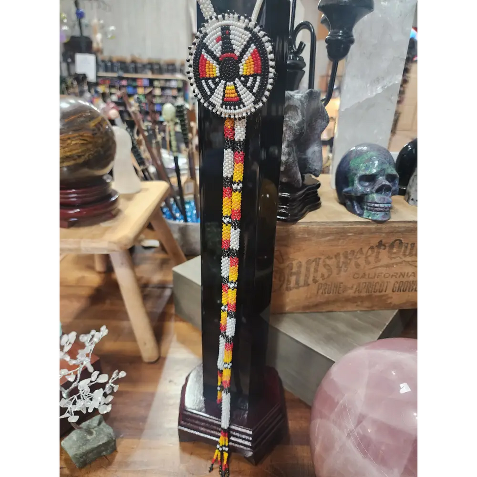 🪶✨ Native American Beaded Bolo Tie – Tradition Artistry & Southwestern Spirit! 🌄 - Jewelry