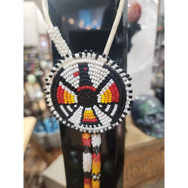 🪶✨ Native American Beaded Bolo Tie – Tradition Artistry & Southwestern Spirit! 🌄 - Jewelry