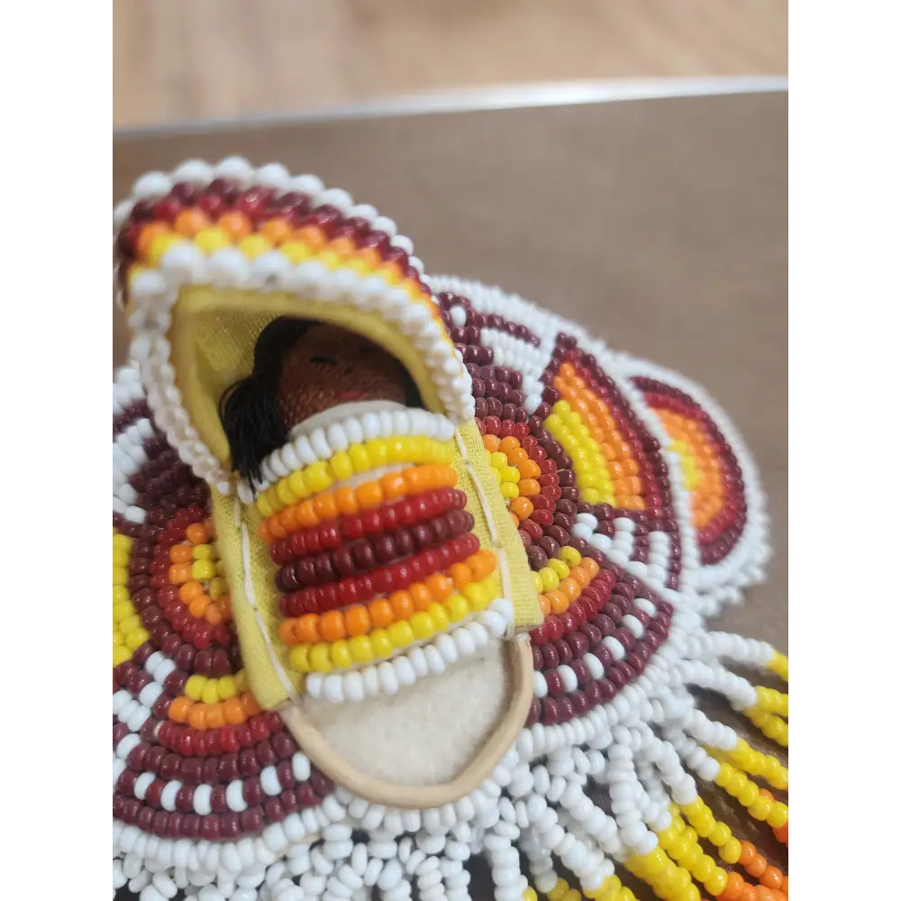 🪶✨ Native American Beaded Hair Barrette – Artistry Tradition & Boho Beauty! 🌈 - Jewelry