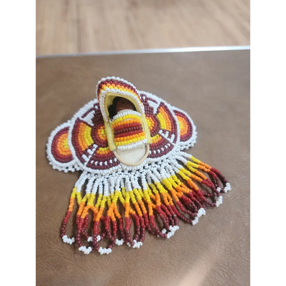 🪶✨ Native American Beaded Hair Barrette – Artistry Tradition & Boho Beauty! 🌈 - Jewelry