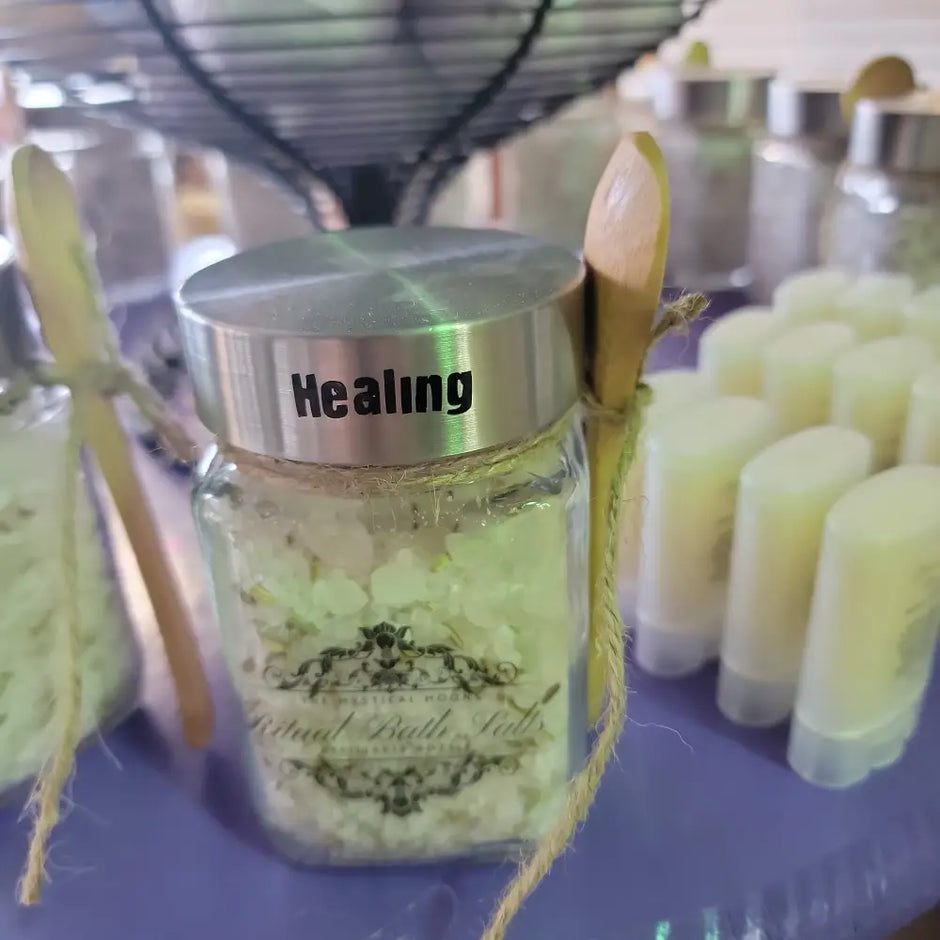 Natural Bath Salts - Healing - Bath Body & Skin Products