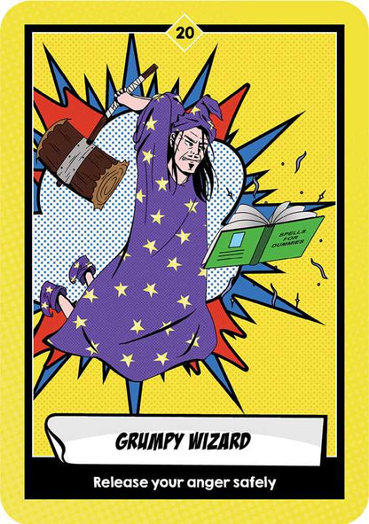 Naughty Oracle deck by Naomi Beth, featuring vibrantly illustrated cards and a 128-page guidebook, displayed on a white background.