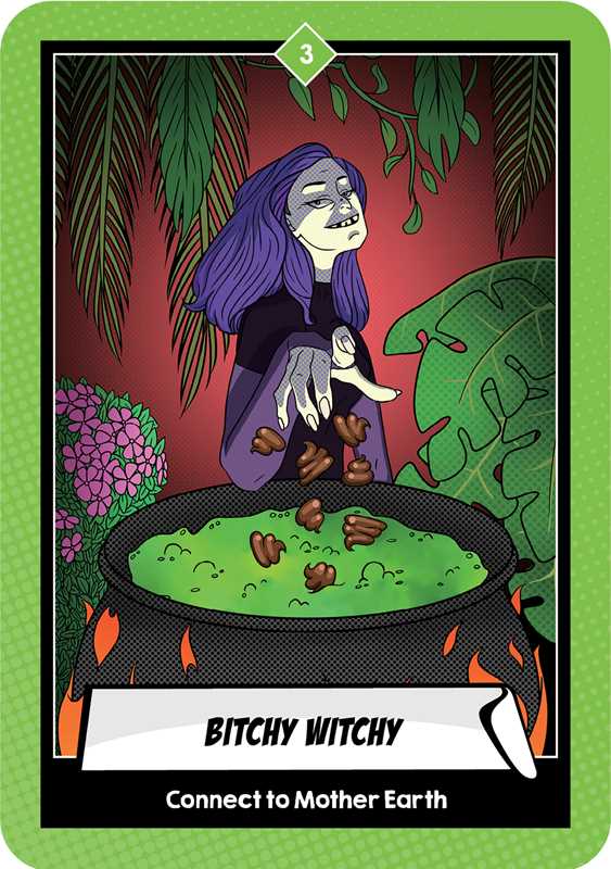 Naughty Oracle deck by Naomi Beth, featuring vibrantly illustrated cards and a 128-page guidebook, displayed on a white background.