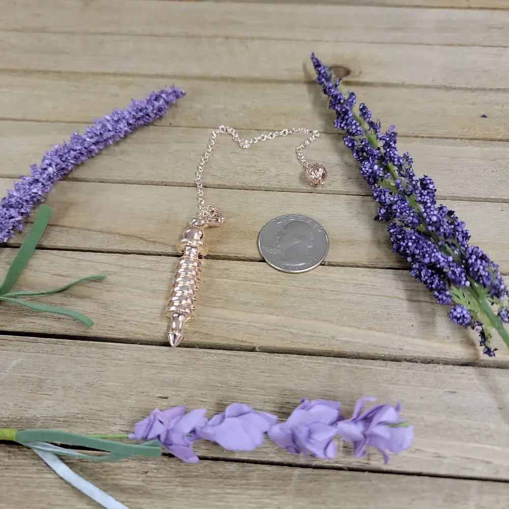 NOTCHED ISIS PENDULUM - BRIGHT COPPER COATED - Pendulums & Mats