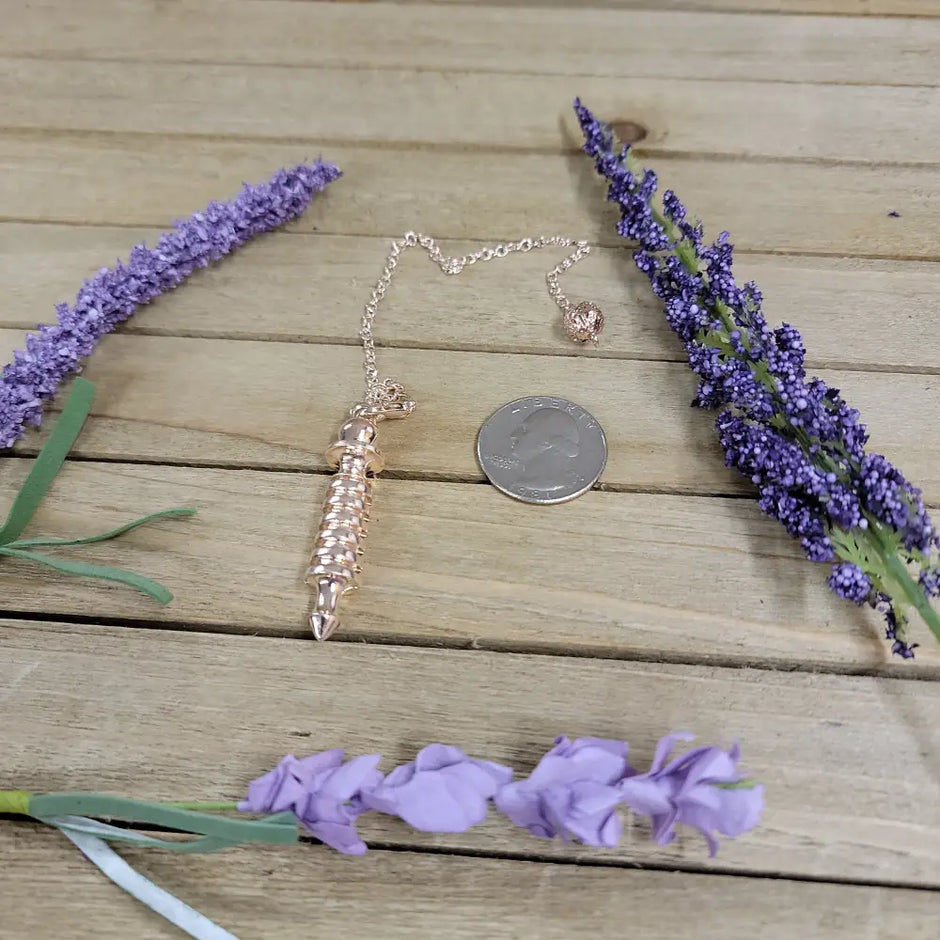 NOTCHED ISIS PENDULUM - BRIGHT COPPER COATED - Pendulums & Mats