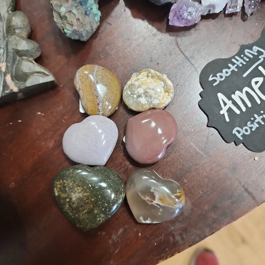 OCEAN JASPER HEARTS - Carvings