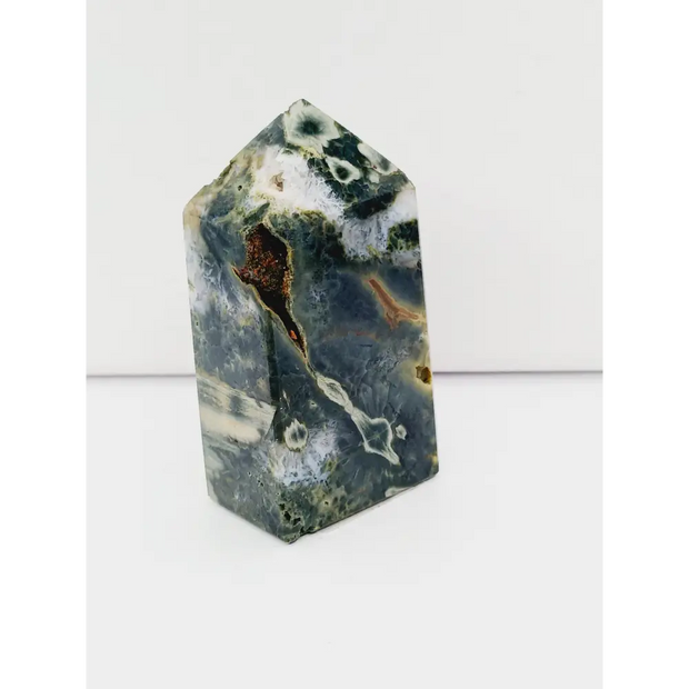 🌊✨ Ocean Jasper Point – Joy Renewal and Emotional Healing 🪨 2.75’’ - Towers