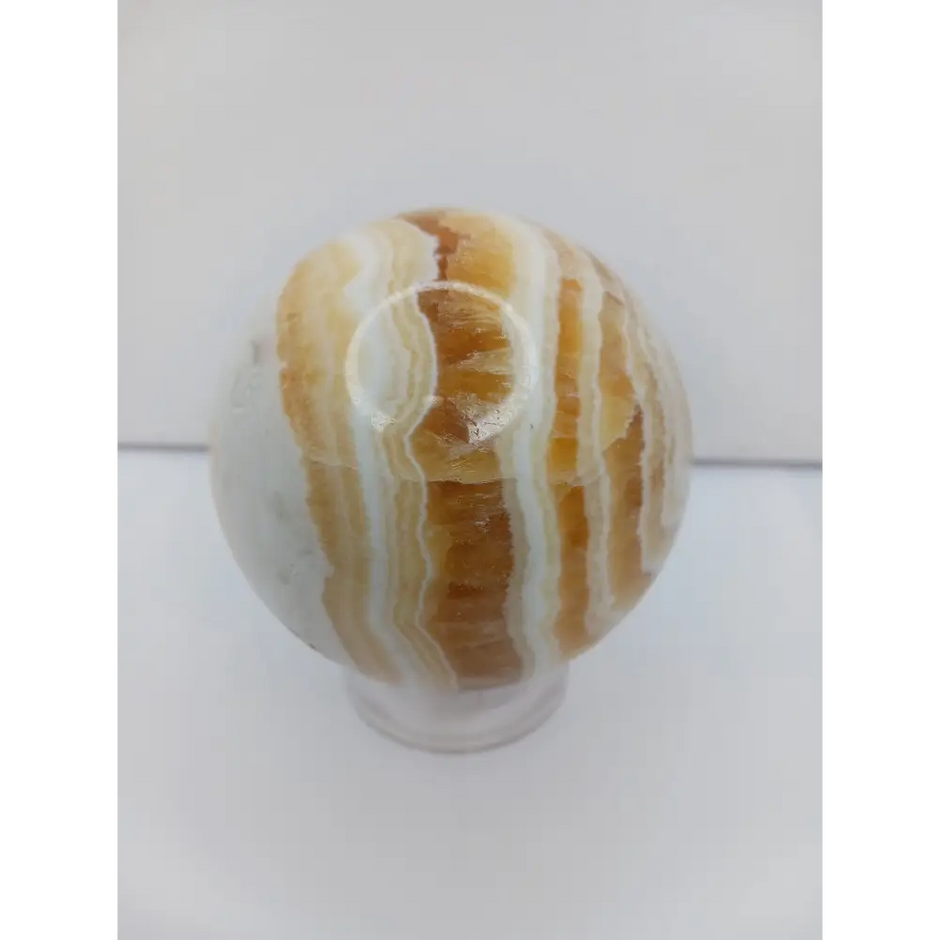 🧡✨ Orange Calcite Sphere – Creativity Joy and Vibrant Energy ✨🧡 - 4 - 3’’ - Spheres