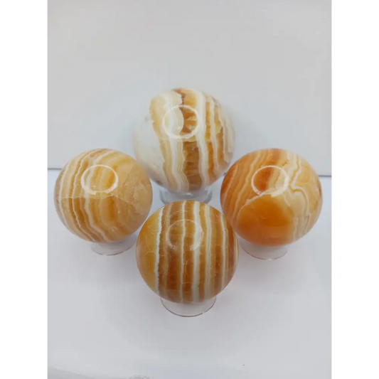 🧡✨ Orange Calcite Sphere – Creativity Joy and Vibrant Energy ✨🧡 - Spheres