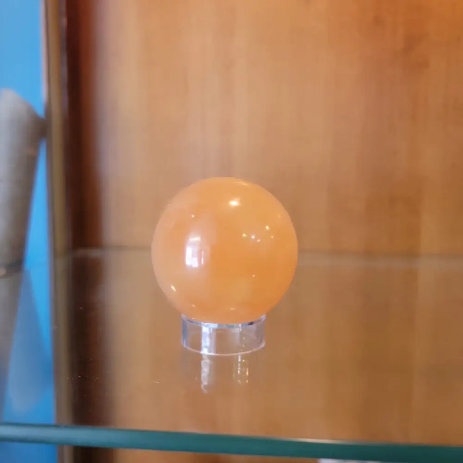 Orange Selenite Sphere - Large - Spheres