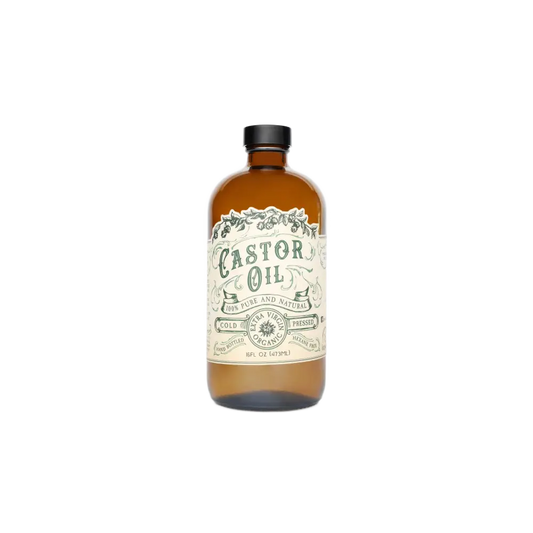 🌱✨ Organic Cold Pressed Castor Oil – Hexane Free & USA Bottled (16 oz) 💧 - Herbs & Accessories