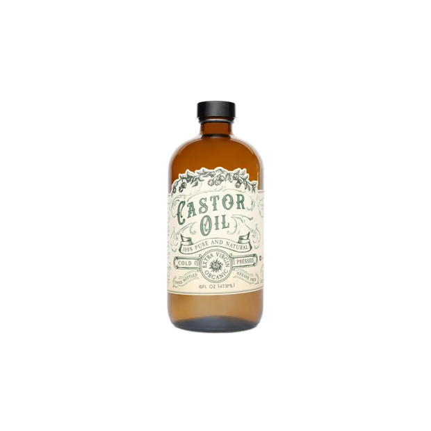 🌱✨ Organic Cold Pressed Castor Oil – Hexane Free & USA Bottled (16 oz) 💧 - Herbs & Accessories