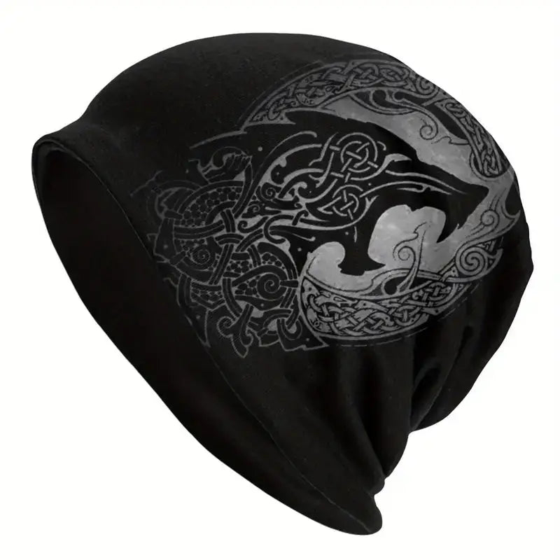 🧙♀️✨ Pagan & Metaphysical Beanie Hats – Cozy Style with Spiritual Vibes! 🧢🌙 - Wolf - Clothing & Apparel
