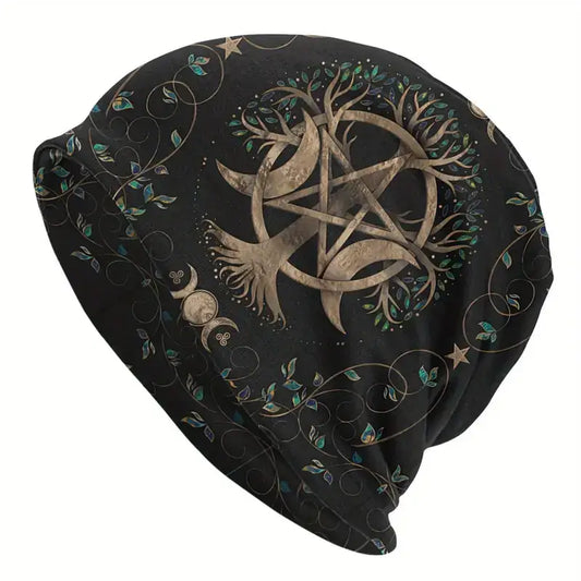 🧙♀️✨ Pagan & Metaphysical Beanie Hats – Cozy Style with Spiritual Vibes! 🧢🌙 - Triple Moon - Clothing & Apparel