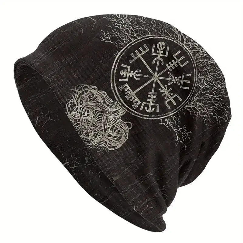🧙♀️✨ Pagan & Metaphysical Beanie Hats – Cozy Style with Spiritual Vibes! 🧢🌙 - Drapeau Viking Serpent Joermungand