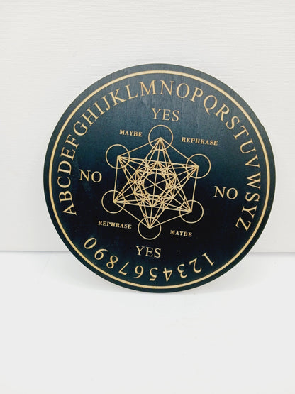 🔮✨ Pendulum Answer Boards (6’’) – 9 Mystical Styles for Accurate Divination and Spiritual Guidance! 🌟 Metatron’s Cube