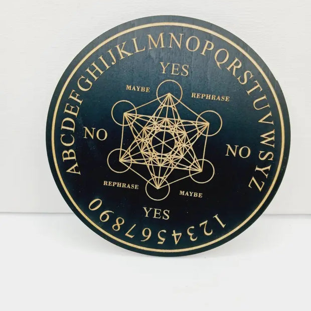 🔮✨ Pendulum Answer Boards (6’’) – 9 Mystical Styles for Accurate Divination and Spiritual Guidance! 🌟 Metatron’s Cube