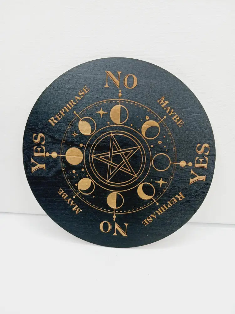 🔮✨ Pendulum Answer Boards (6’’) – 9 Mystical Styles for Accurate Divination and Spiritual Guidance! 🌟 Moon Phases