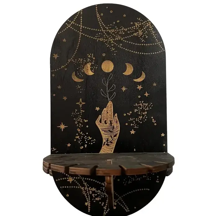 Pendulum Holder Stands - Hand with Moon Phases - Pendulums & Mats