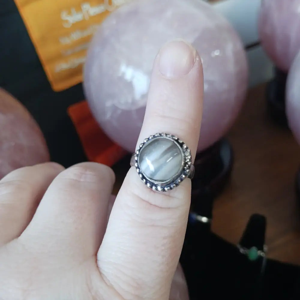 💍✨ Petite Crystal Power Rings – Sterling Silver Plated ✨💍 - 17 - Size 7 - Jewelry