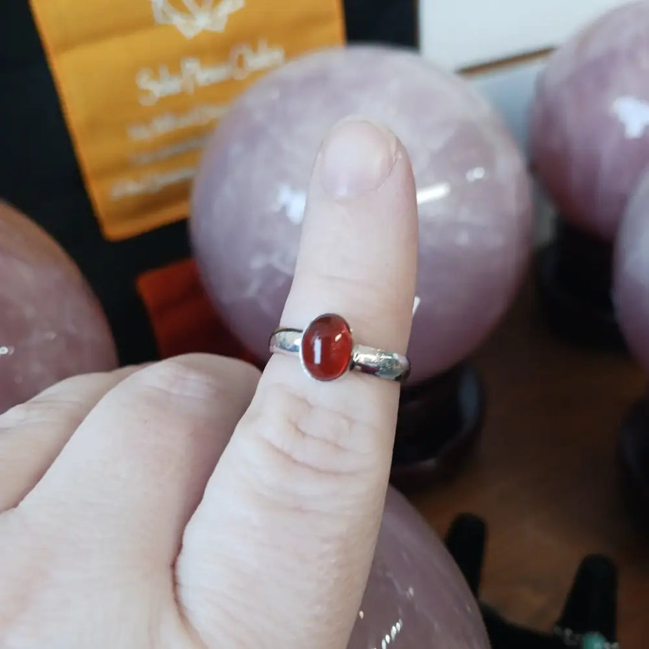 💍✨ Petite Crystal Power Rings – Sterling Silver Plated ✨💍 - 52 - Size 6 3/4 - Jewelry